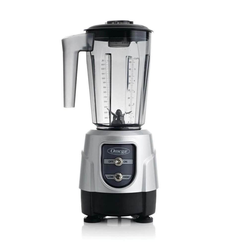 Omega 1 HP High/Low 48 Oz. 2-Speed Silver Blender 1 Omega 1 HP High/Low 48 Oz. 2-Speed Silver Blender
