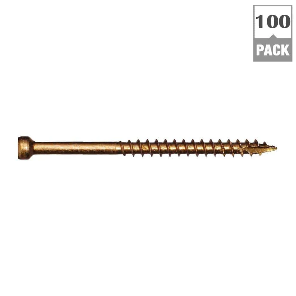 #8 X 1-1/2 In. Star Drive Trim-Head Finish Screw (100-per Pack) 4 #8 X 1-1/2 In. Star Drive Trim-Head Finish Screw (100-per Pack) - Image 4