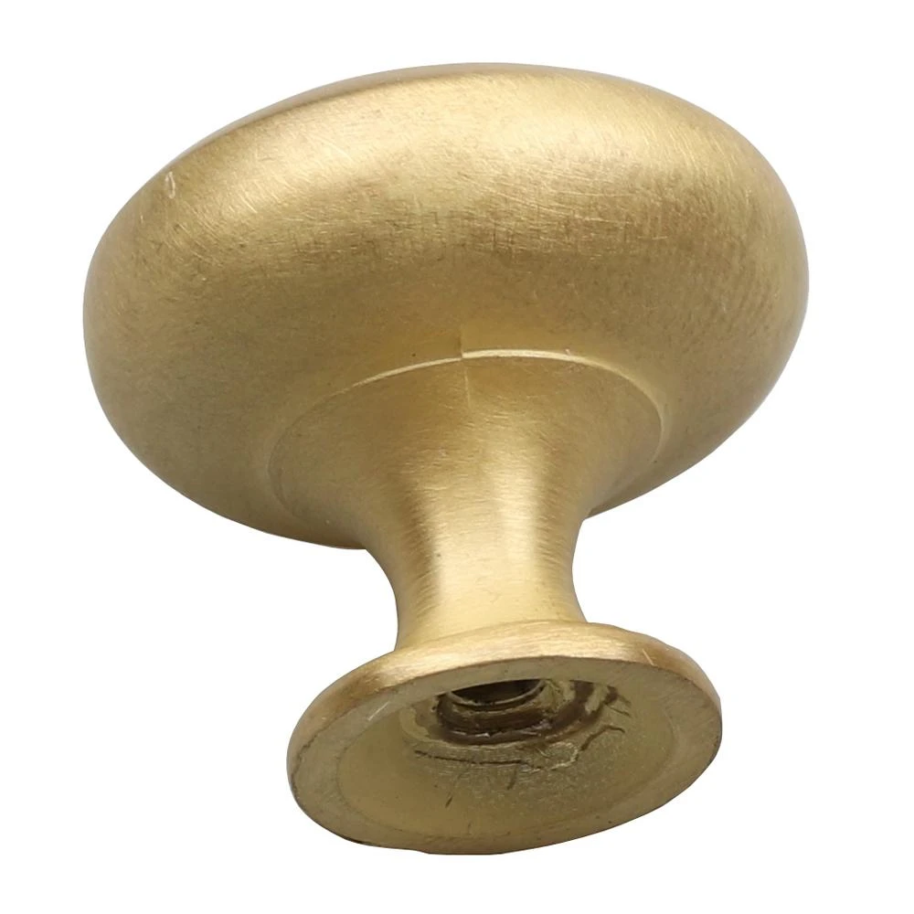 1-1/8 In. Dia Satin Gold Classic Round Cabinet Knobs (10-Pack) 3 1-1/8 In. Dia Satin Gold Classic Round Cabinet Knobs (10-Pack) - Image 3