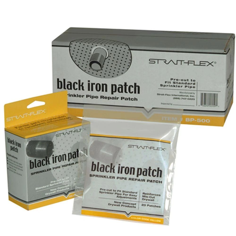 1-3/8 In. X 4.5 In. Hole Black-Iron Round Sprinkler Pipe Patch 1 1-3/8 In. X 4.5 In. Hole Black-Iron Round Sprinkler Pipe Patch