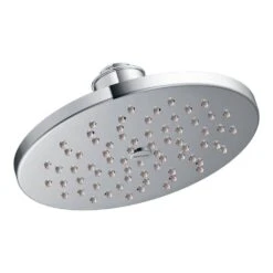 1-Spray 8 In. Single Wall Mount Fixed Shower Head In Chrome