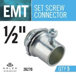 1/2 In. Electrical Metallic Tube (EMT) Set-Screw Connectors (5-Pack) 7 1/2 In. Electrical Metallic Tube (EMT) Set-Screw Connectors (5-Pack) -arbor Shop 3d3e3ec86024fb021d8dcadd5d83943f