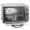 0.8 Cu. Ft. Black Toaster Oven Broiler With Rotisserie