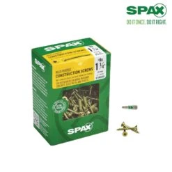Spax #8 X 1-1/4 In. T-Star Plus Drive Flat Head Partial Thread Yellow Zinc Multi-Material Screw (240 Per Box)