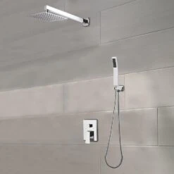 1-Spray Patterns With 1.5 GPM 10 In. Wall Mount Dual Shower Heads In Chrome 12 1-Spray Patterns With 1.5 GPM 10 In. Wall Mount Dual Shower Heads In Chrome -arbor Shop 426f4ca5506cfcaaf179c1a2328cf22e