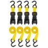 1 In. X 12 Ft. X 1500# Ratchet Straps (4 Pack)