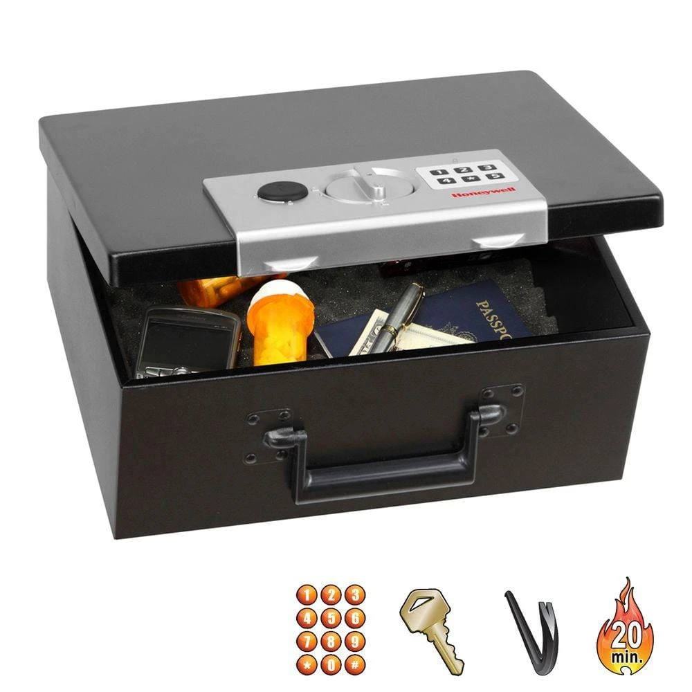 Honeywell 0.27 Cu. Ft. Steel Security Box With Programmable Digital Lock 6 Honeywell 0.27 Cu. Ft. Steel Security Box With Programmable Digital Lock - Image 6