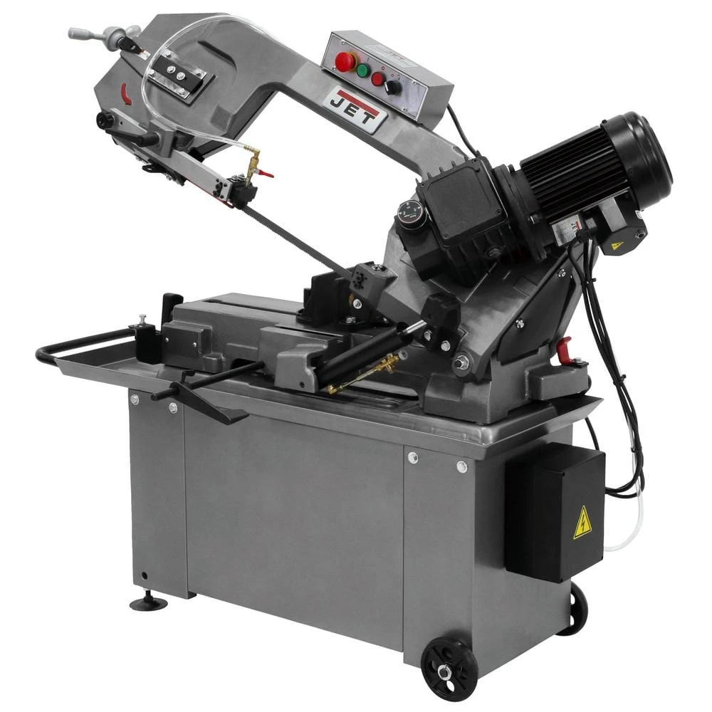 JET 1 HP 8 In. X 14 In. Geared Head Metalworking Horizontal Bandsaw With Closed Stand, 3-Speed, 115/230-Volt, HBS-814GH 1 JET 1 HP 8 In. X 14 In. Geared Head Metalworking Horizontal Bandsaw With Closed Stand, 3-Speed, 115/230-Volt, HBS-814GH
