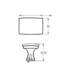 1-23/32 In. X 1-3/16 In. (44 Mm X 30 Mm) Brushed Nickel Transitional Metal Cabinet Knob -arbor Shop 46e89c1571a4d35ef41103ed702cfa36