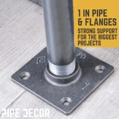 1 In. X 2.5 Ft. L Black Steel Pipe Square Flange Table Leg Kit (Set Of 4) 15 1 In. X 2.5 Ft. L Black Steel Pipe Square Flange Table Leg Kit (Set Of 4) -arbor Shop 48418c8525ee0fc6719089366f941ea3