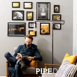 1/2 In. Black Steel Pipe 56 In. H Extended Arm Floor Lamp Kit 15 1/2 In. Black Steel Pipe 56 In. H Extended Arm Floor Lamp Kit -arbor Shop 48d6d5d8b770b8c8eec840feb46519c0