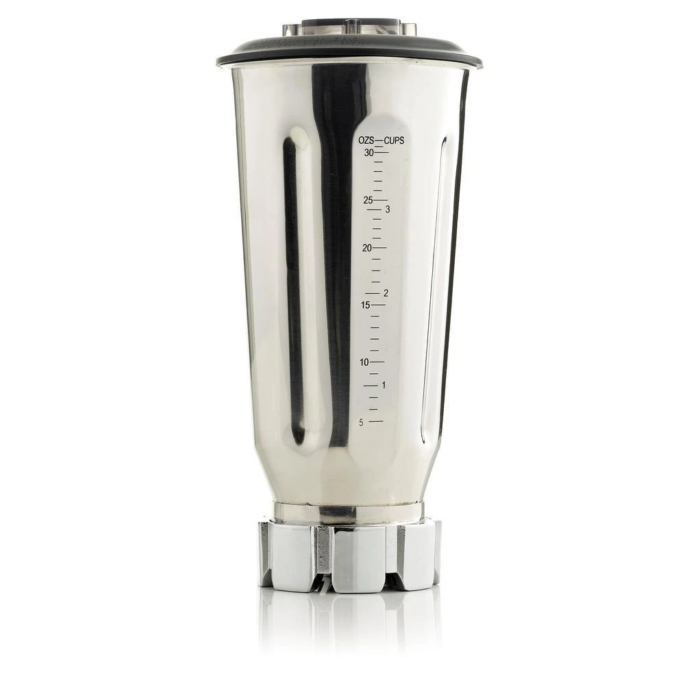 Omega 1 HP 32 Oz. 2-Speed Silver Blender With Stainless Steel Jar 2 Omega 1 HP 32 Oz. 2-Speed Silver Blender With Stainless Steel Jar - Image 2