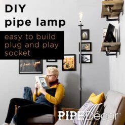 1/2 In. Black Steel Pipe 69 In. H Torch Style Floor Lamp Kit 15 1/2 In. Black Steel Pipe 69 In. H Torch Style Floor Lamp Kit -arbor Shop 4b36077bc090b9f8a8a932ec8bb92a72