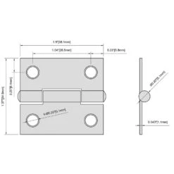 1-1/2 In. Oil-Rubbed Bronze Non-Removable Pin Narrow Utility Hinges (2-Pack) -arbor Shop 4c37f6abc81692afa681a0554eca4b01