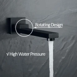 1-Spray Patterns With 2.5 GPM 10 In. 3-Way Wall Mount Rain Dual Shower Heads With Tub Shower Faucet In Matte Black 11 1-Spray Patterns With 2.5 GPM 10 In. 3-Way Wall Mount Rain Dual Shower Heads With Tub Shower Faucet In Matte Black -arbor Shop 4d8bd65fef04b001124482c05e57ca89