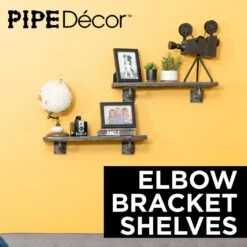 1/2 In. Black Pipe 5.75 In. L Wall Mounted Square Flange Shelf Bracket Kit (4-Pack) 13 1/2 In. Black Pipe 5.75 In. L Wall Mounted Square Flange Shelf Bracket Kit (4-Pack) -arbor Shop 4e357078c02786b642f5dd83f69c43c5