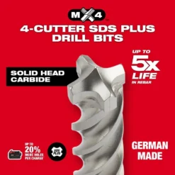 1-1/8 In. X 18 In. MX4 SDS-Plus Carbide Bit -arbor Shop 4fefbb8626f243a811c014ecbca0c9dd