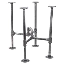 1/2 In. Black Pipe 13 In. W X 18 In D X 19.325 In. H Underpass Design End Table Kit