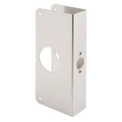 1-3/4 In. X 9 In. Thick Solid Brass Lock And Door Reinforcer, 2-1/8 In. Single Bore, 2-3/4 In. Backset