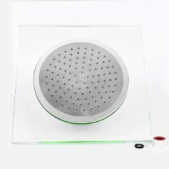 1-Spray 11.81 In. Single Wall Mount Square Fixed Rain Shower Head In Green -arbor Shop 53ae90f8b4900d01c9e93d75a52a76b2