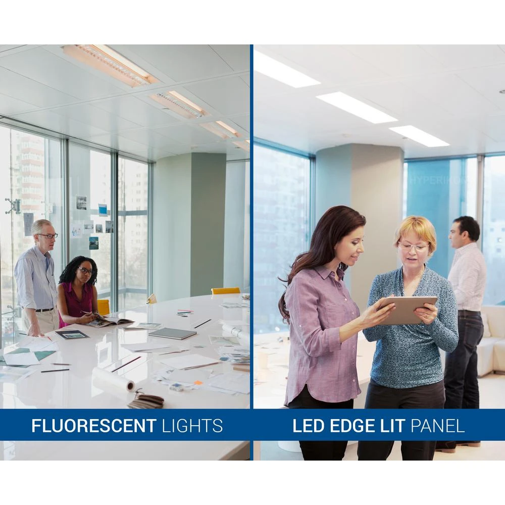 1 Ft. X 4 Ft. White Integrated LED Dimmable Edge Lit Panel, 4000K (4-Pack) 6 1 Ft. X 4 Ft. White Integrated LED Dimmable Edge Lit Panel, 4000K (4-Pack) - Image 6