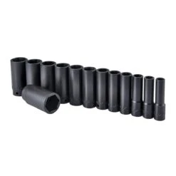 Icon 1/2 In. Drive SAE Professional Deep Impact Socket Set, 13 Pc.