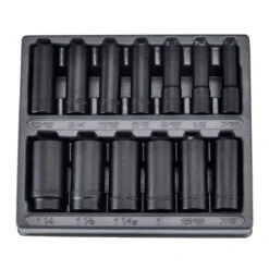 Icon 1/2 In. Drive SAE Professional Deep Impact Socket Set, 13 Pc. -arbor Shop 56211 W4