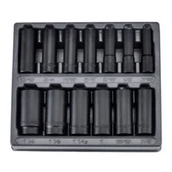 Icon 1/2 In. Drive SAE Professional Deep Impact Socket Set, 13 Pc. -arbor Shop 56211 W8