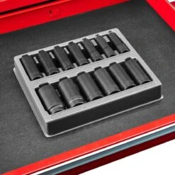 Icon 1/2 In. Drive SAE Professional Deep Impact Socket Set, 13 Pc. -arbor Shop 56211 W9