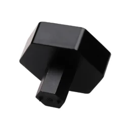 1-1/2 In. Matte Black Solid Hexagon Cabinet Drawer Knobs (10-Pack) -arbor Shop 571ac23dc2a336cdb4aac6f2b9a8d690