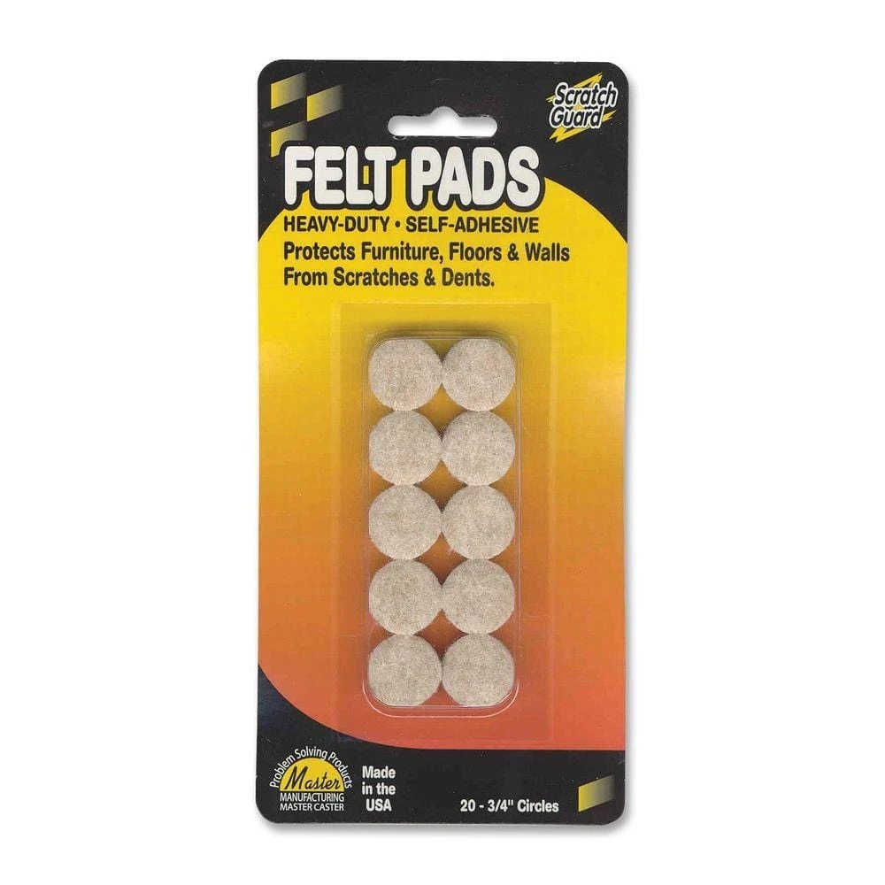 Master 0.75 In. Dia Felt Pads (20-Pack) 2 Master 0.75 In. Dia Felt Pads (20-Pack) - Image 2