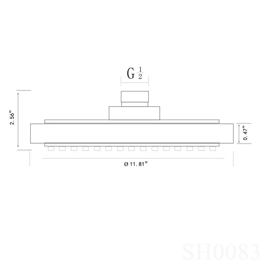 1-Spray 11.81 In. Single Wall Mount Fixed Rain Shower Head In Pink 6 1-Spray 11.81 In. Single Wall Mount Fixed Rain Shower Head In Pink - Image 6