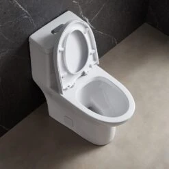 1-Piece Dual Flush 1.2 GPF/0.88 GPF High Efficiency Skirted Toilet Round Bowl All-in-One Toilet In White Seat Included 16 1-Piece Dual Flush 1.2 GPF/0.88 GPF High Efficiency Skirted Toilet Round Bowl All-in-One Toilet In White Seat Included -arbor Shop 5e88702caa28421d8b687e20efcfdda8