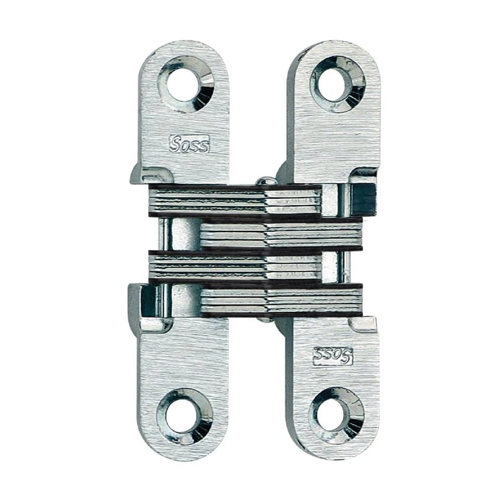 1/2 In. 2-3/8 In. Satin Chrome Invisible Hinge 1 1/2 In. 2-3/8 In. Satin Chrome Invisible Hinge