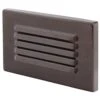 1-Light Bronze Integrated LED Horizontal Deck Step Light