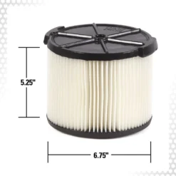 1-Layer Standard Pleated Paper Filter For 3 To 4.5 Gal. RIDGID Wet/Dry Shop Vacuums -arbor Shop 60b65219d8eac8eaf7b47c2dd1ccec7d