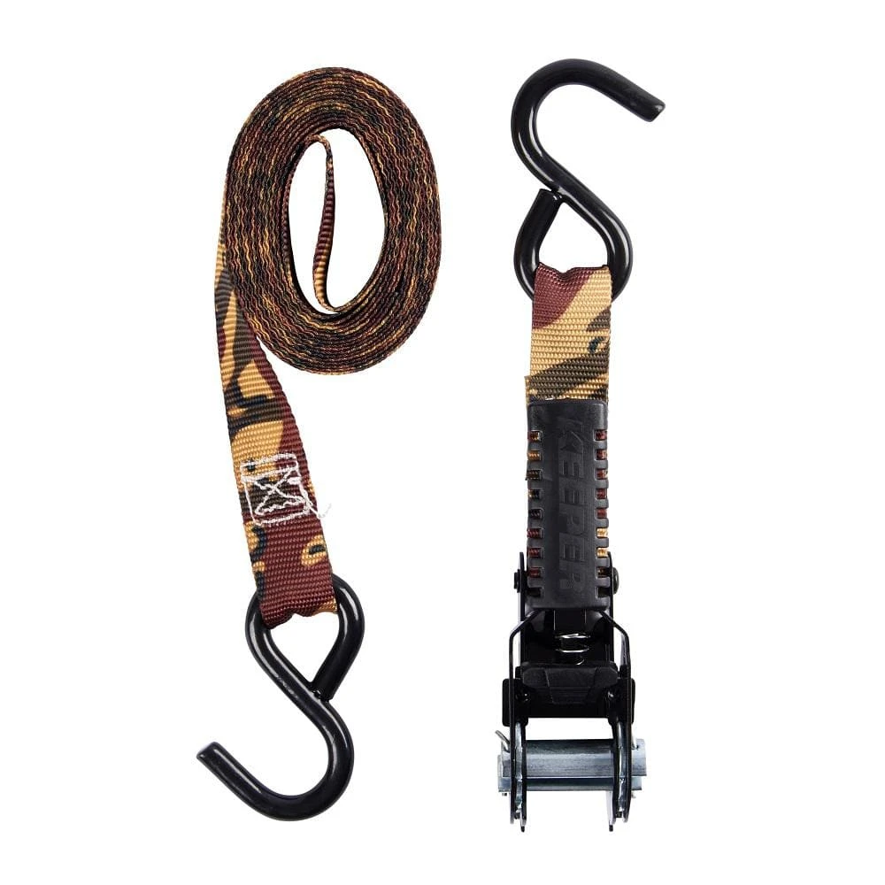 1 In. X 12 Ft. Camo 4 In. Pistol Grip Ratchet Tie Down 2 1 In. X 12 Ft. Camo 4 In. Pistol Grip Ratchet Tie Down - Image 2