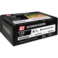 #6 X 1-5/8 In. Philips Bugle-Head Coarse Thread Sharp Point Polymer Coated Exterior Screw (1 Lb./Pack) -arbor Shop 62de89f60eadf663a336e0d752b4b555