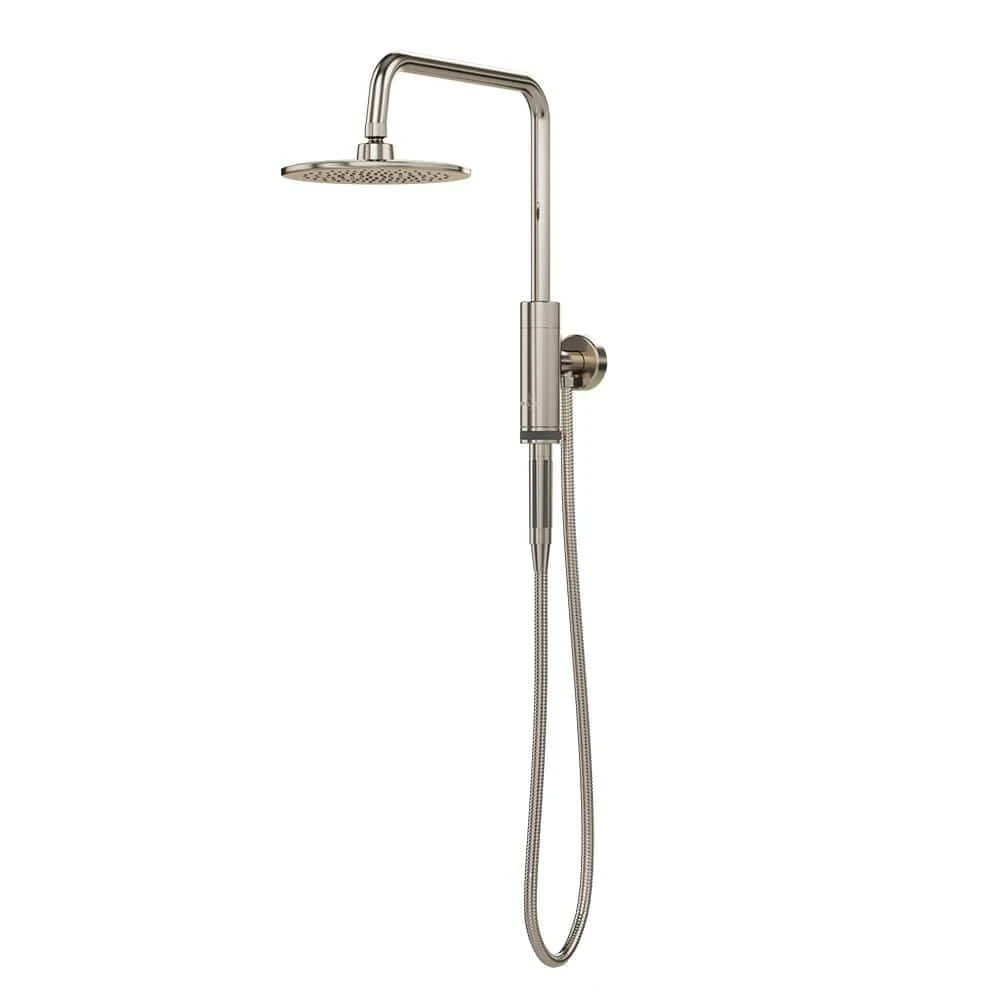 1-spray 8 In. Dual Shower Head And Handheld Shower Head With Low Flow In Brushed-Nickel 1 1-spray 8 In. Dual Shower Head And Handheld Shower Head With Low Flow In Brushed-Nickel