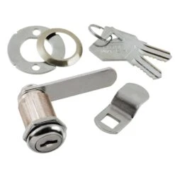 1-1/8 In. Chrome Cabinet And Drawer Utility Cam Lock