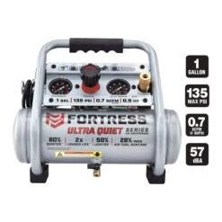 1 Gallon 135 PSI Ultra Quiet Hand Carry Jobsite Air Compressor