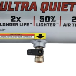 1 Gallon 135 PSI Ultra Quiet Hand Carry Jobsite Air Compressor -arbor Shop 64592 W5