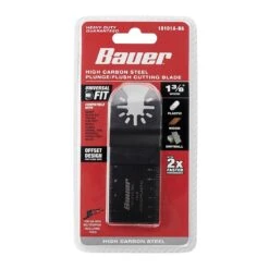 Bauer 1-3/8 In. High Carbon Steel Plunge/Flush Cutting Blade For Oscillating Multi-Tools -arbor Shop 64949 W5