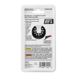 Bauer 1-3/8 In. Bi-Metal Carbon Steel Plunge/Flush Cutting Saw Blade For Oscillating Multi Tools -arbor Shop 64951 W6