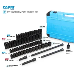 1/2 In. Drive SAE/Metric Master Impact Socket Set With Adapters And Extensions (61-Piece) -arbor Shop 64c021ed7d61ccdd4870eec003cc89ff