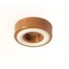 1-3/4 In. Caramel Brown Furniture Caster Cups/Floor Protector Coasters Round For Furniture Legs (Set Of 4 Grippers)