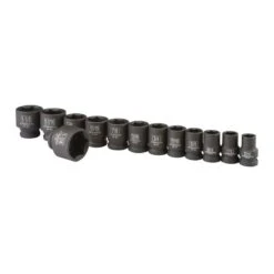 1/2 In. Drive SAE Impact Socket Set, 13 Pc.