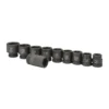 1 In. Drive SAE Impact Socket Set, 10 Pc.