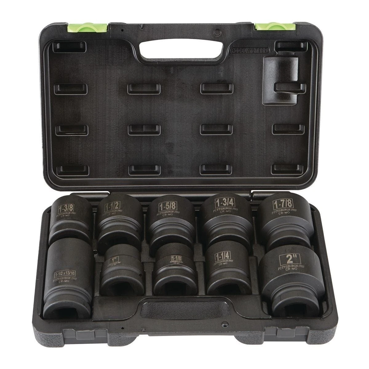 1 In. Drive SAE Impact Socket Set, 10 Pc. 2 1 In. Drive SAE Impact Socket Set, 10 Pc. - Image 2