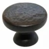 1-1/4 In. Dia Oil Rubbed Bronze Round Hammered Cabinet Knob (10-Pack)